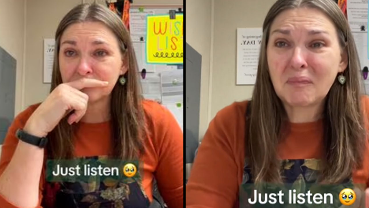 Profesora rompió a llorar por la lista de deseos de sus estudiantes