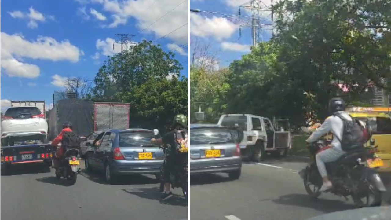 Reportan tremendo trancón por choque en la avenida Regional