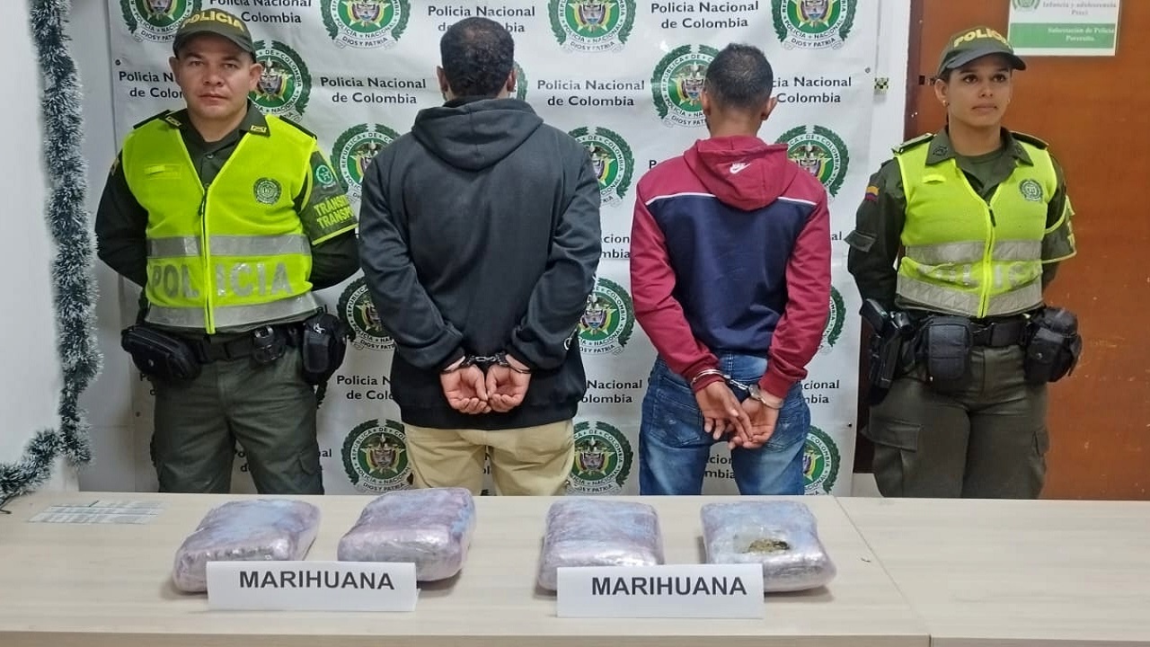 FOTOS. Por hurto y alucinógenos capturaron a unos hombres en Antioquia