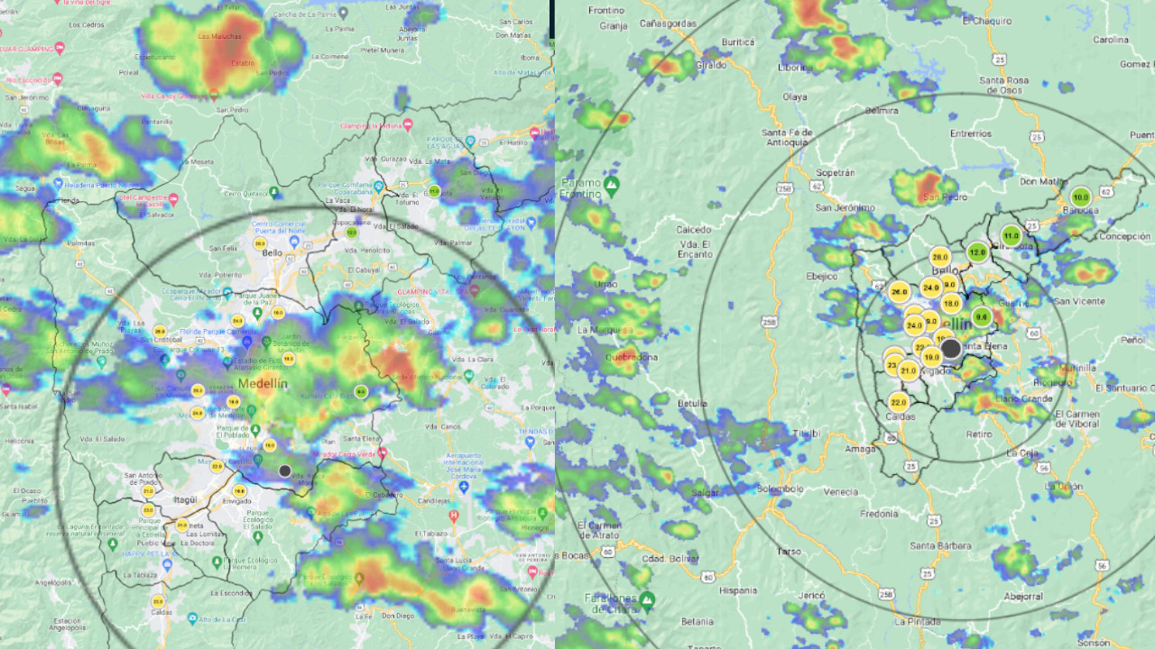 Se soltó el agua en varios sectores de Medellín