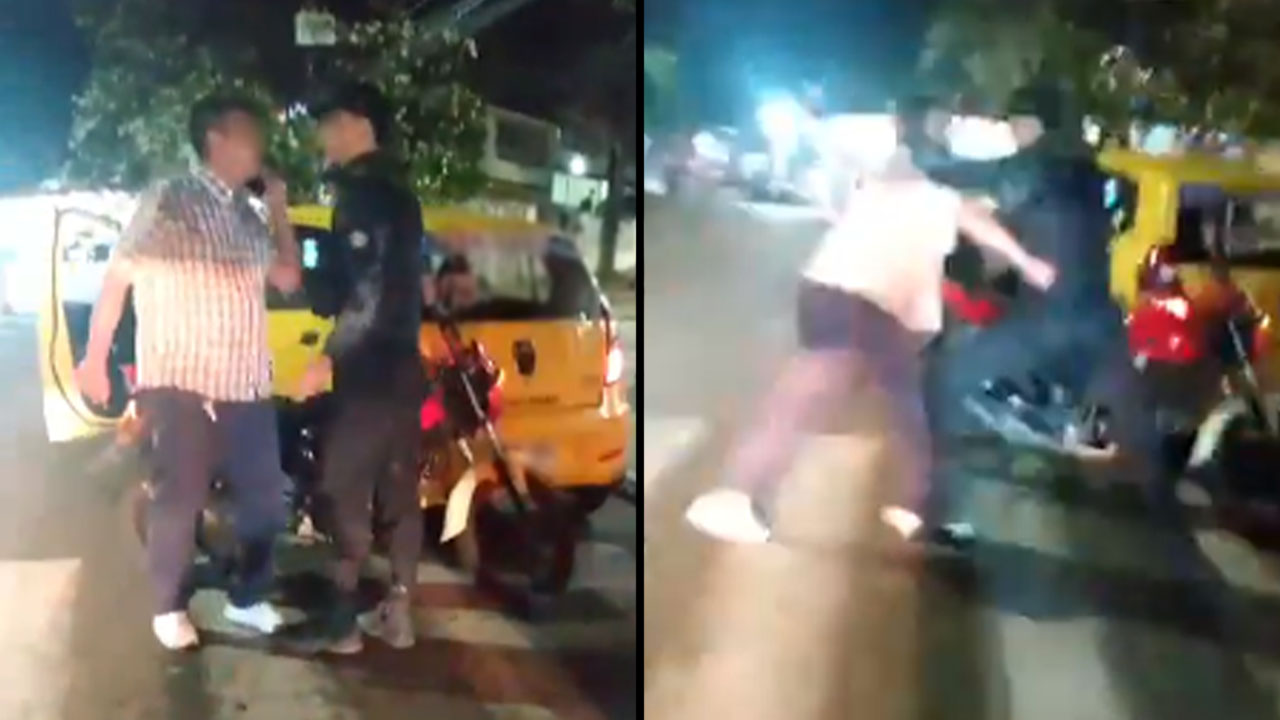 Taxista y un vigilante de seguridad se enfrentaron en Santander