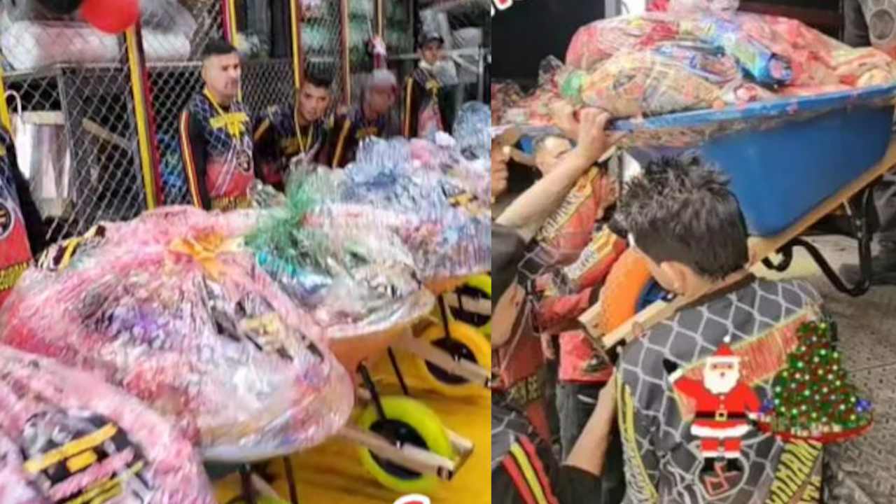 VIDEO. 'Los quieren mucho', empresa le regalo a sus trabajadores una carreta llena de mercado