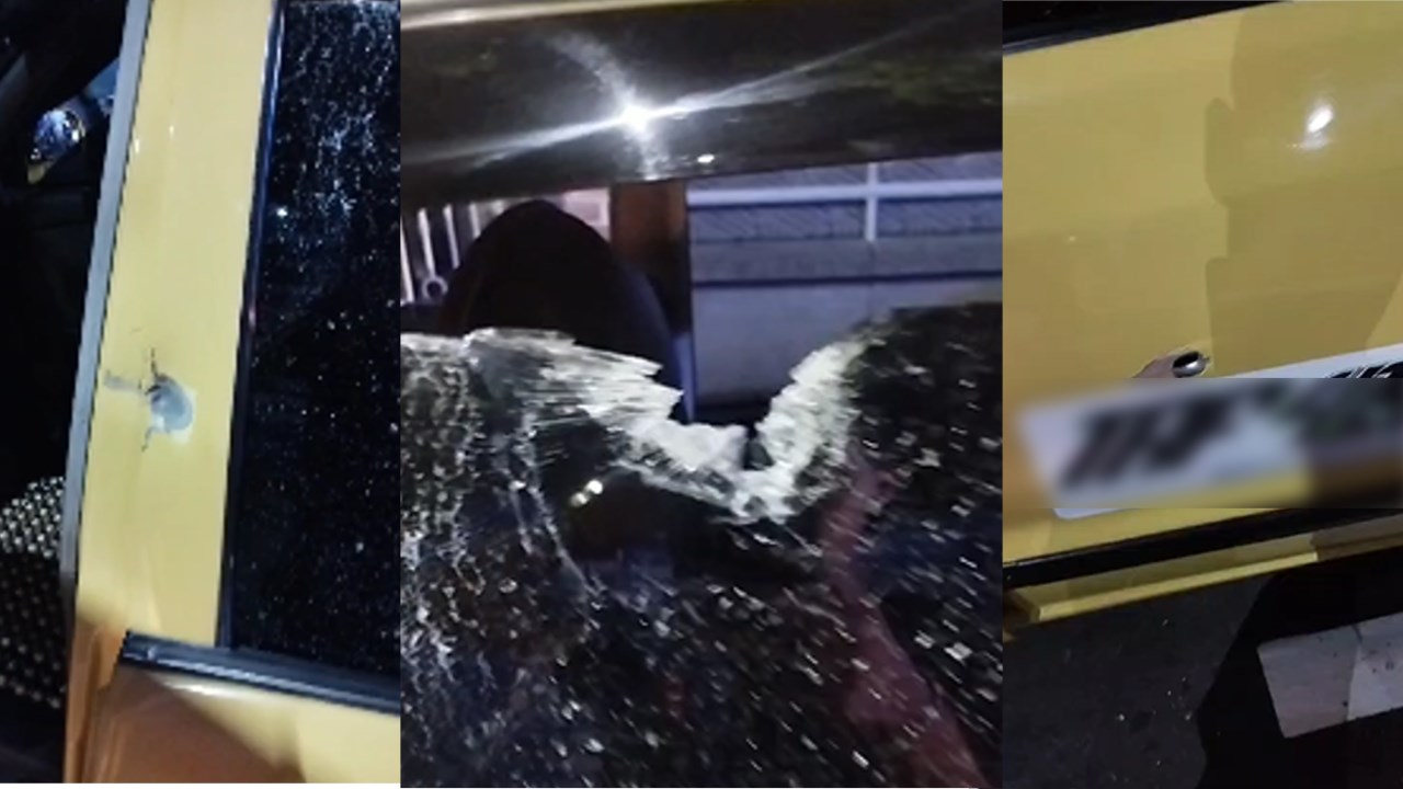 VIDEO: Taxista fue lesionado en medio de una balacera en Bello