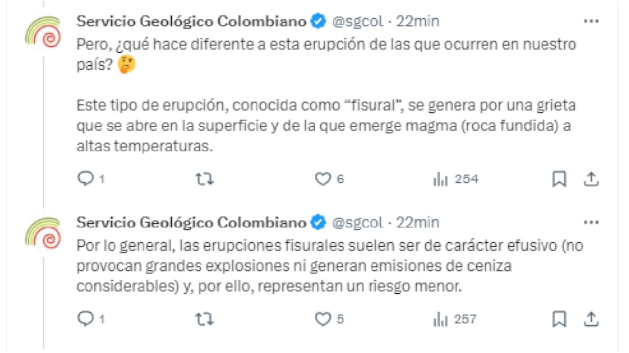 ¿Es posible que una erupción como la de Islandia ocurra en Colombia? Esto dice el SGC