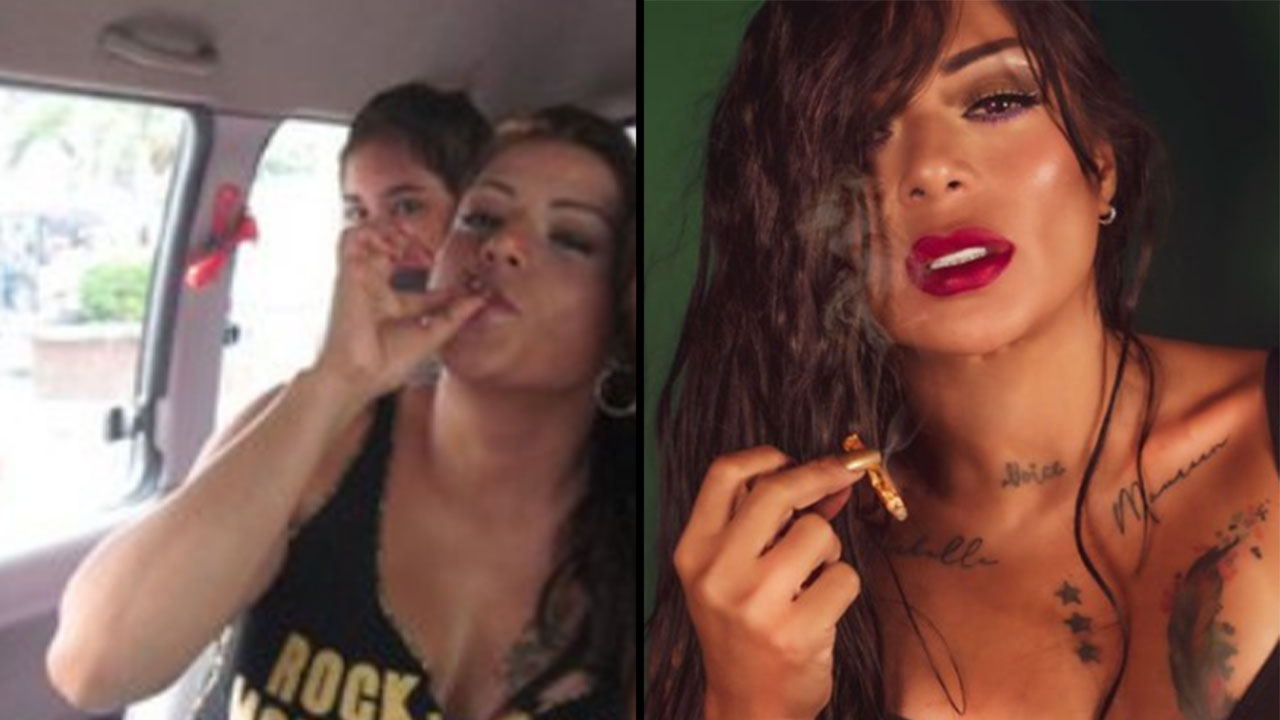 Marbelle 'actualizó' la foto en donde aparece fumando marihuana