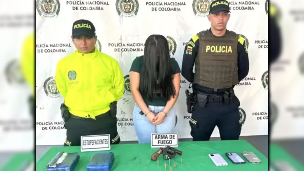 Capturada por tráfico de droga, mujer era pareja de policía