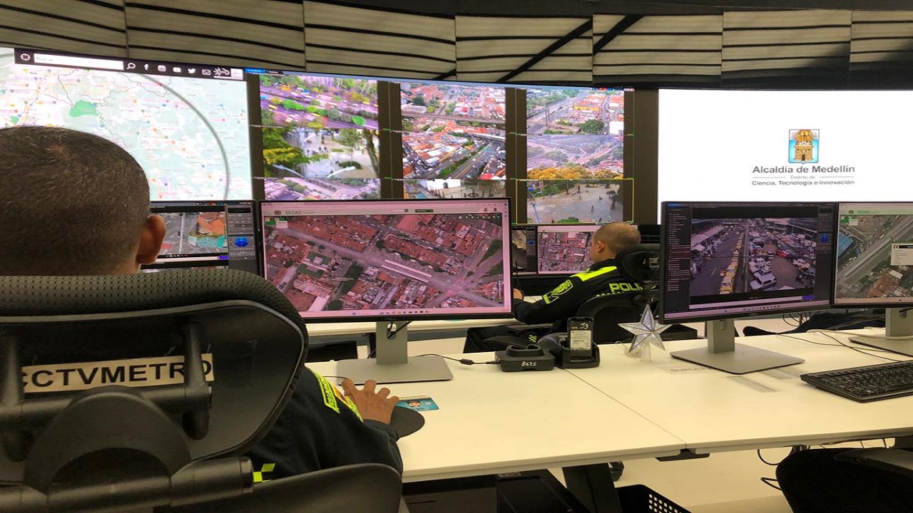 El Video Wall ya entró en funcionamiento es la Sala de Monitoreo del Sistema Integrado de Emergencias y Seguridad de Medellín (SIES-M),