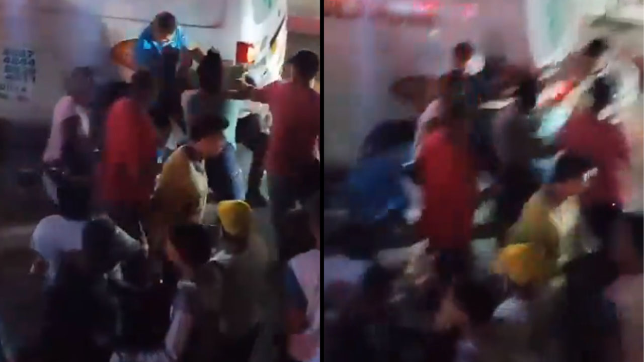 Paramédicos se pelean por un herido en Barranquilla