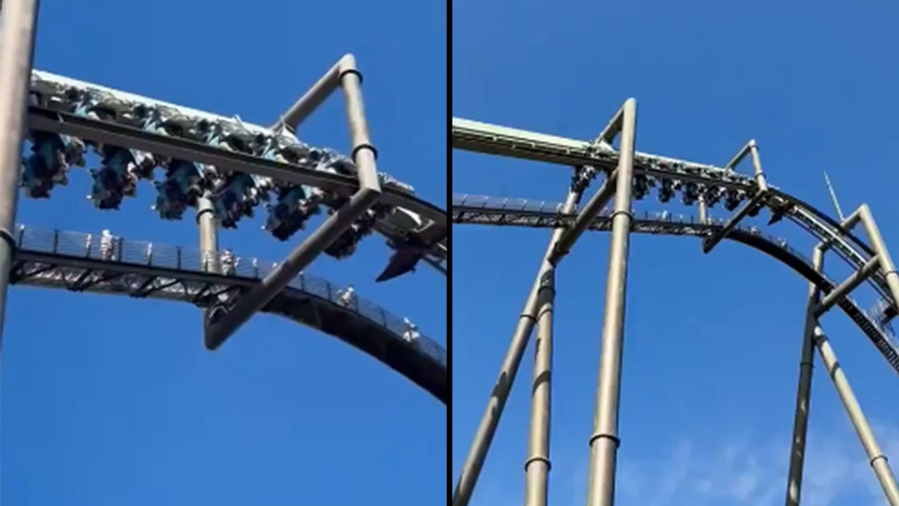 Pasajeros quedaran suspendidos de cabeza tras fallas en atracción