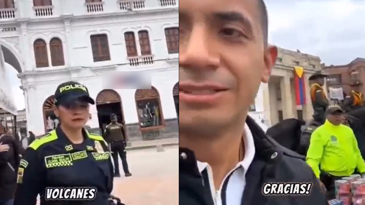 VIDEO. ¿Se confundió? Una patrullera iba a vender pólvora incautada