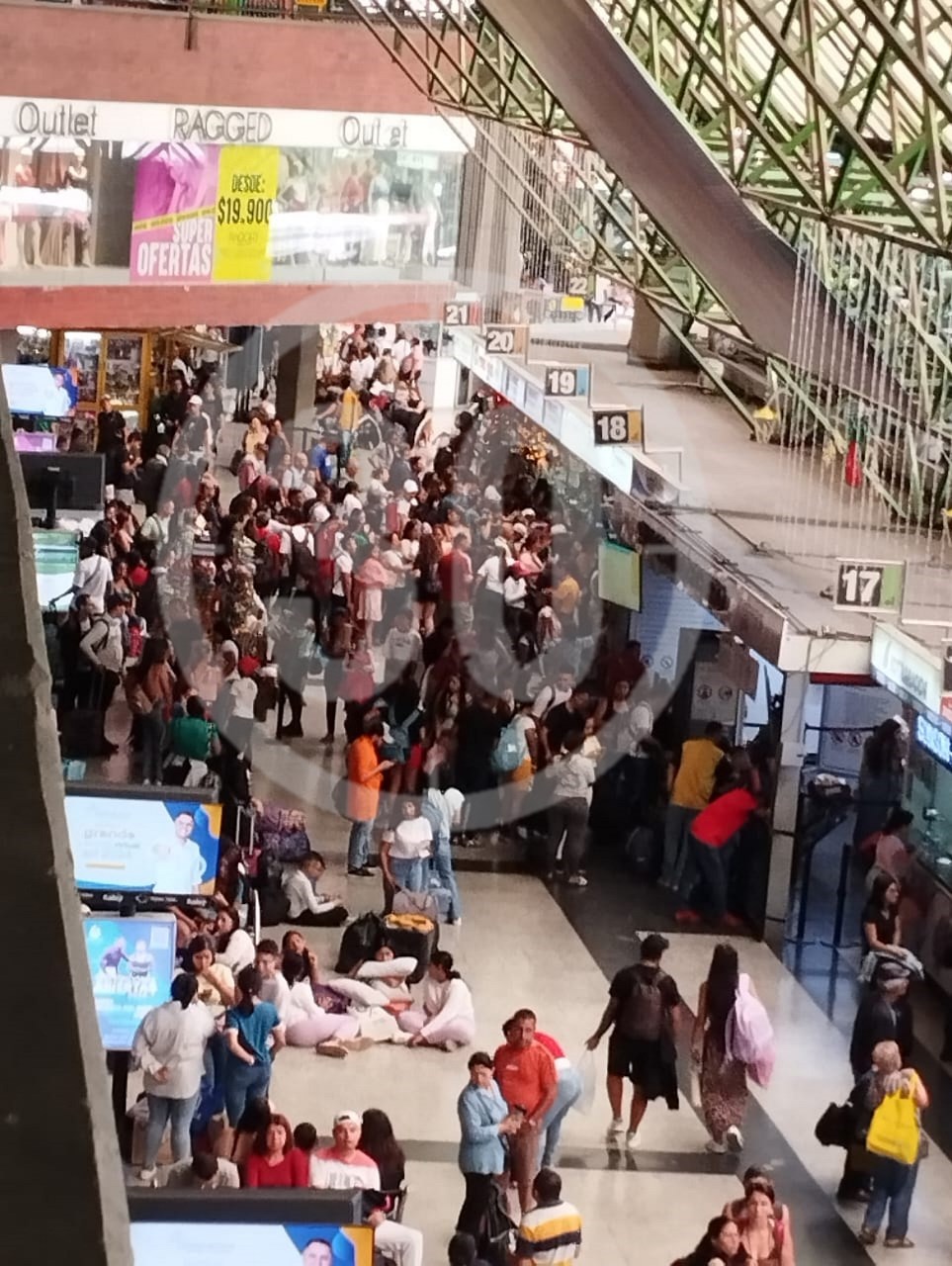 Así se ve la Terminal del Norte la tarde de este sábado 30 de diciembre