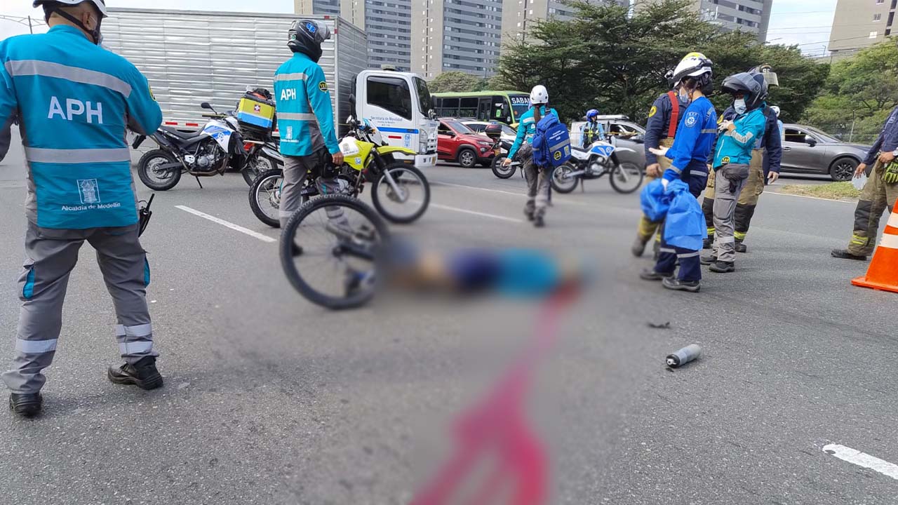 Ciclista falleció en accidente en la Regional, en Ciudad del Río