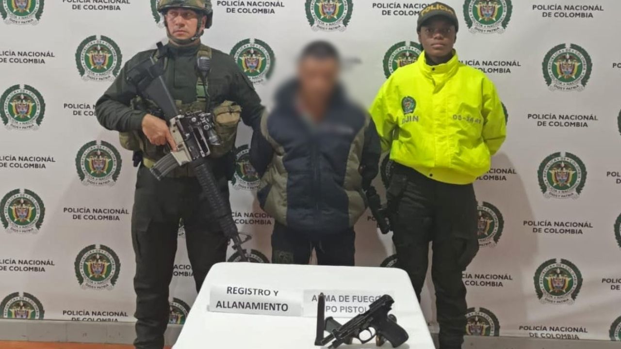Capturado por porte ilegal de armas