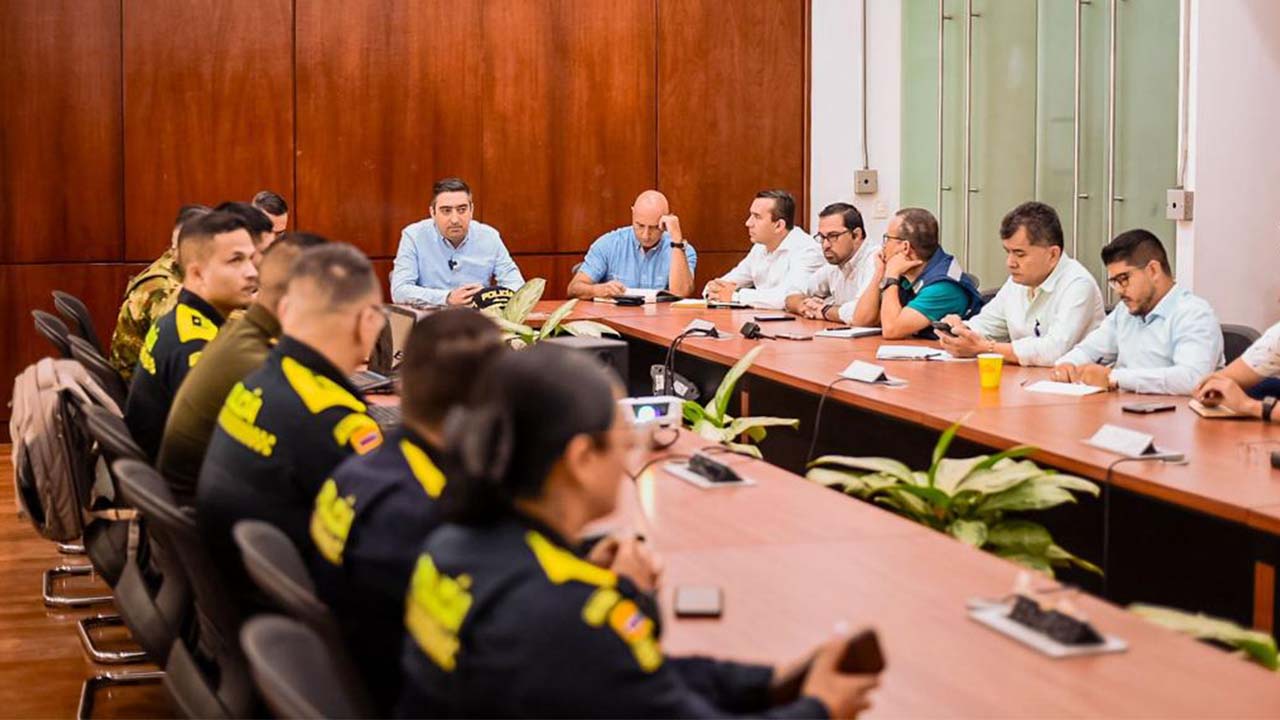 VIDEO Y FOTOS: Primer consejo de seguridad, Itagüí: Con inteligencia artificial van a combatir la delincuencia