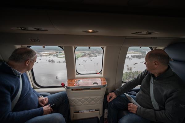 Scholz visita zona afectada por las inundaciones en Alemania