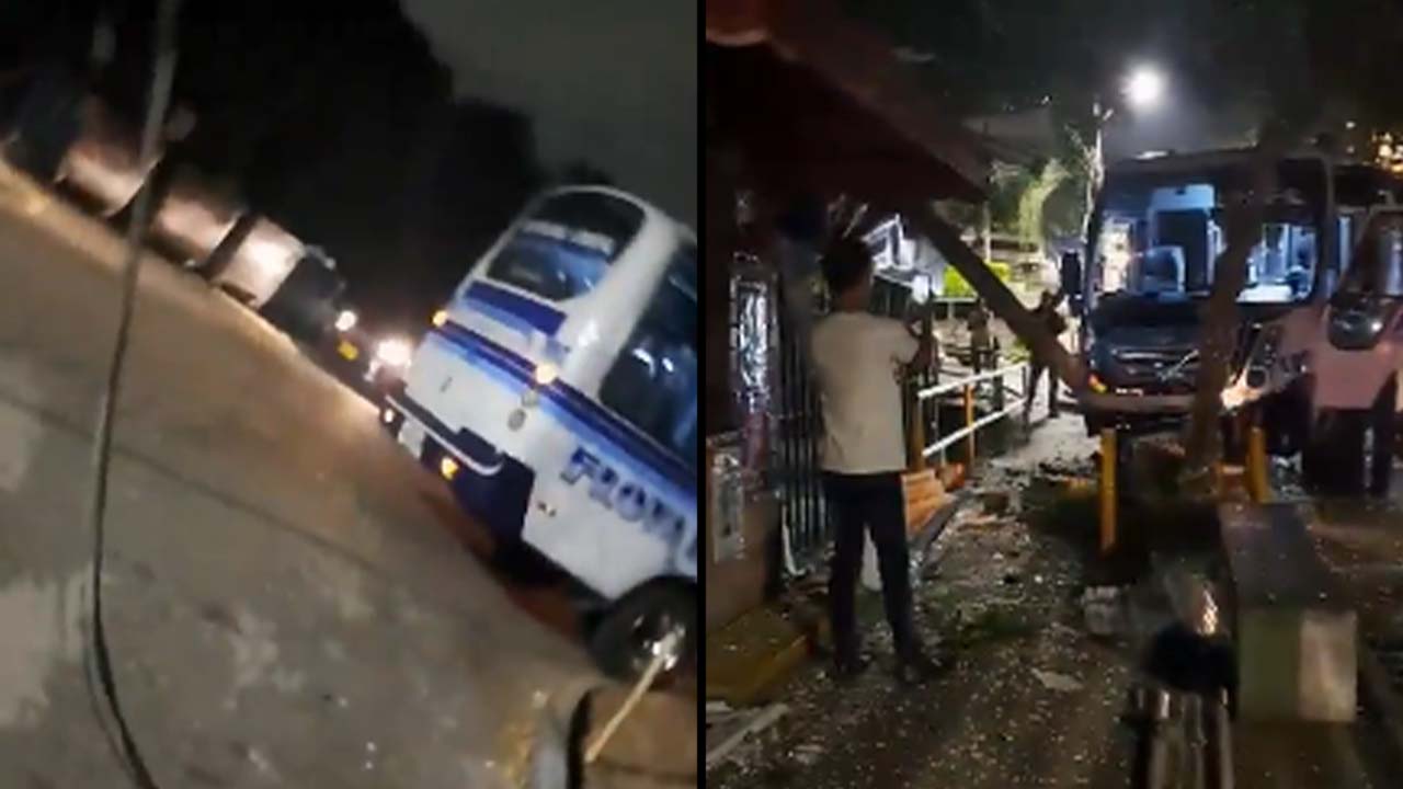 VIDEO. Dos personas lesionadas dejó buseta que chocó contra una casa en Buenos Aires