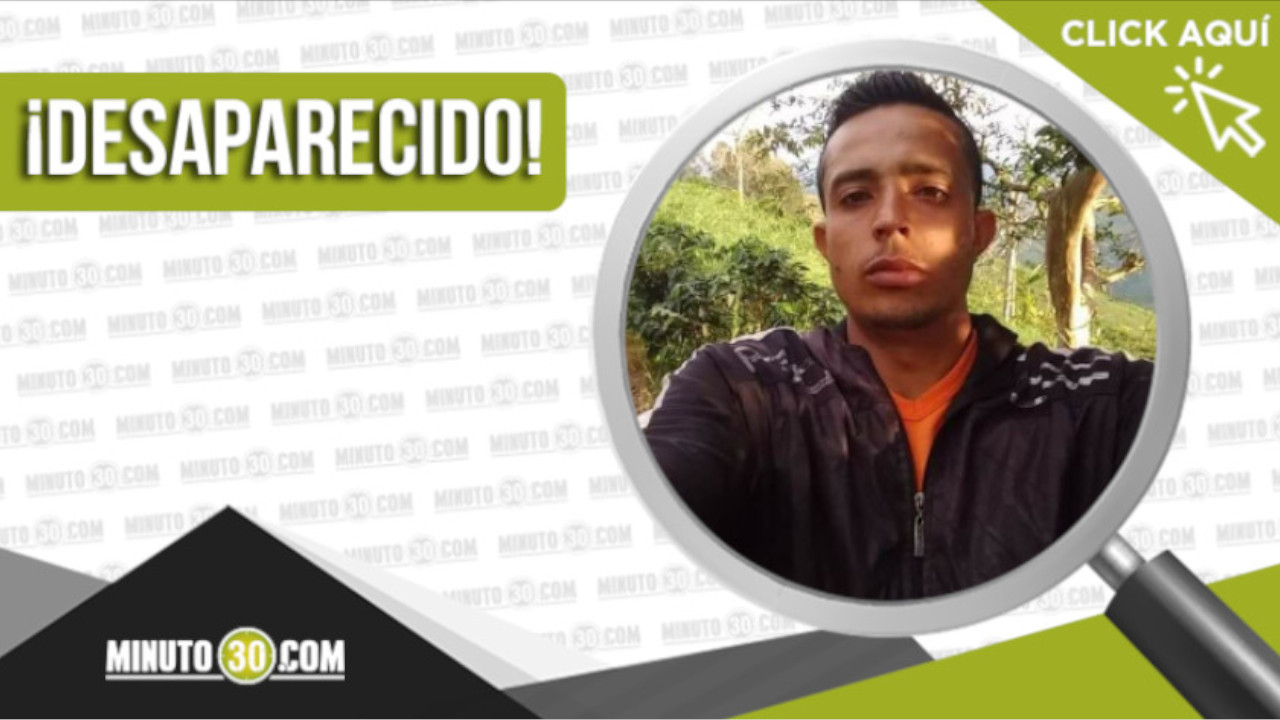 Cristian Camilo Cano Hoyos está desaparecido