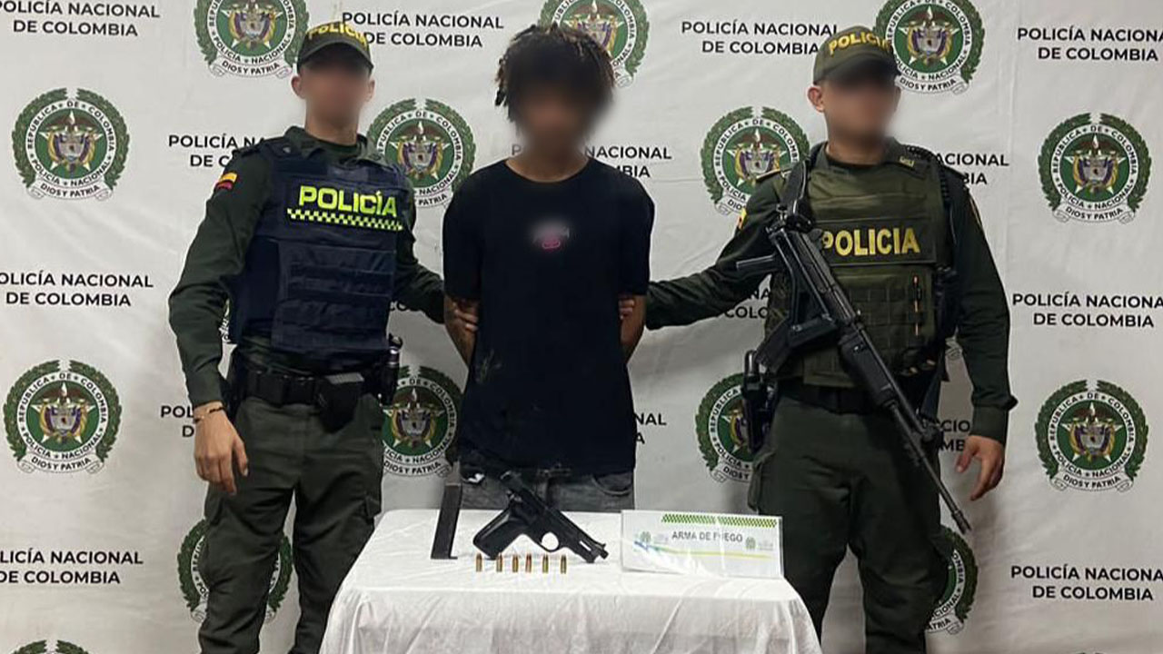 Cogieron a sujeto de 22 años con una pistola en Quibdó