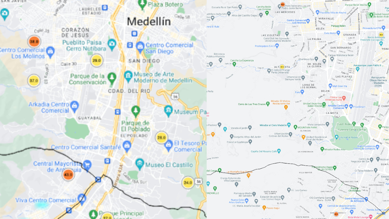 Estación del Siata en el sur del Valle de Aburrá está en naranja por 'mala' calidad del aire5