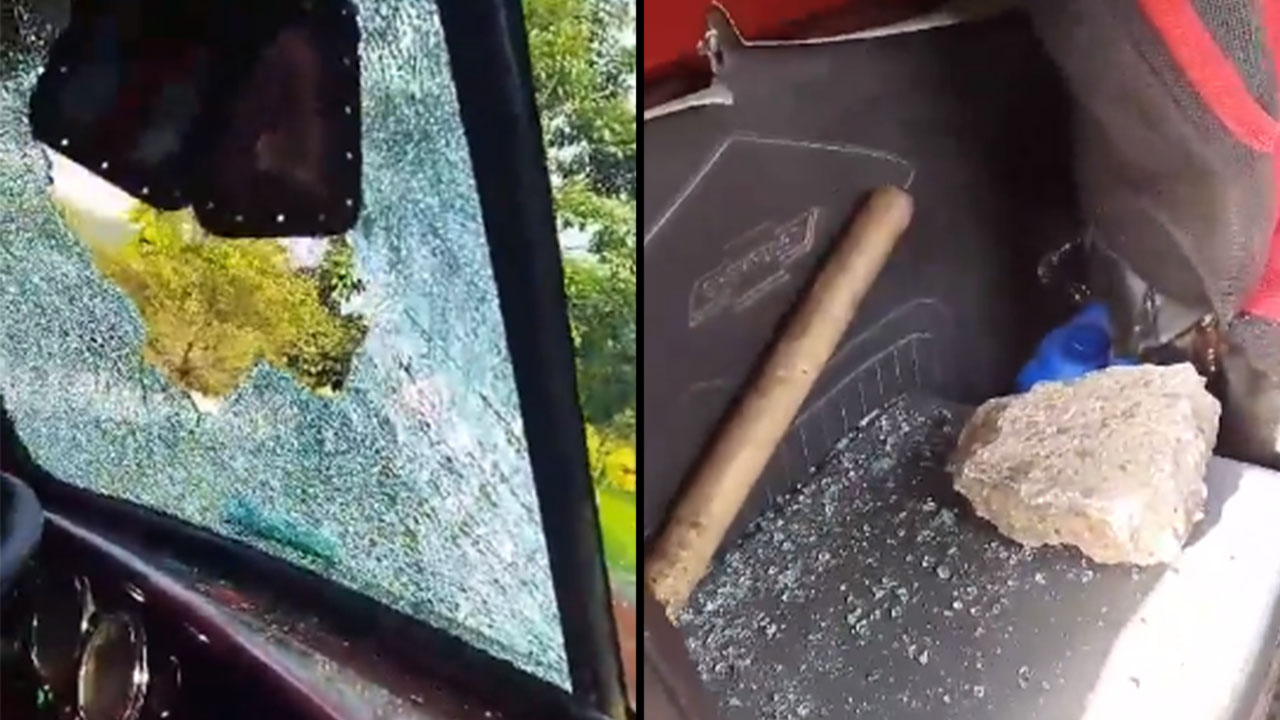 Habitante de calle lanzó una piedra a camión en la Av. Regional