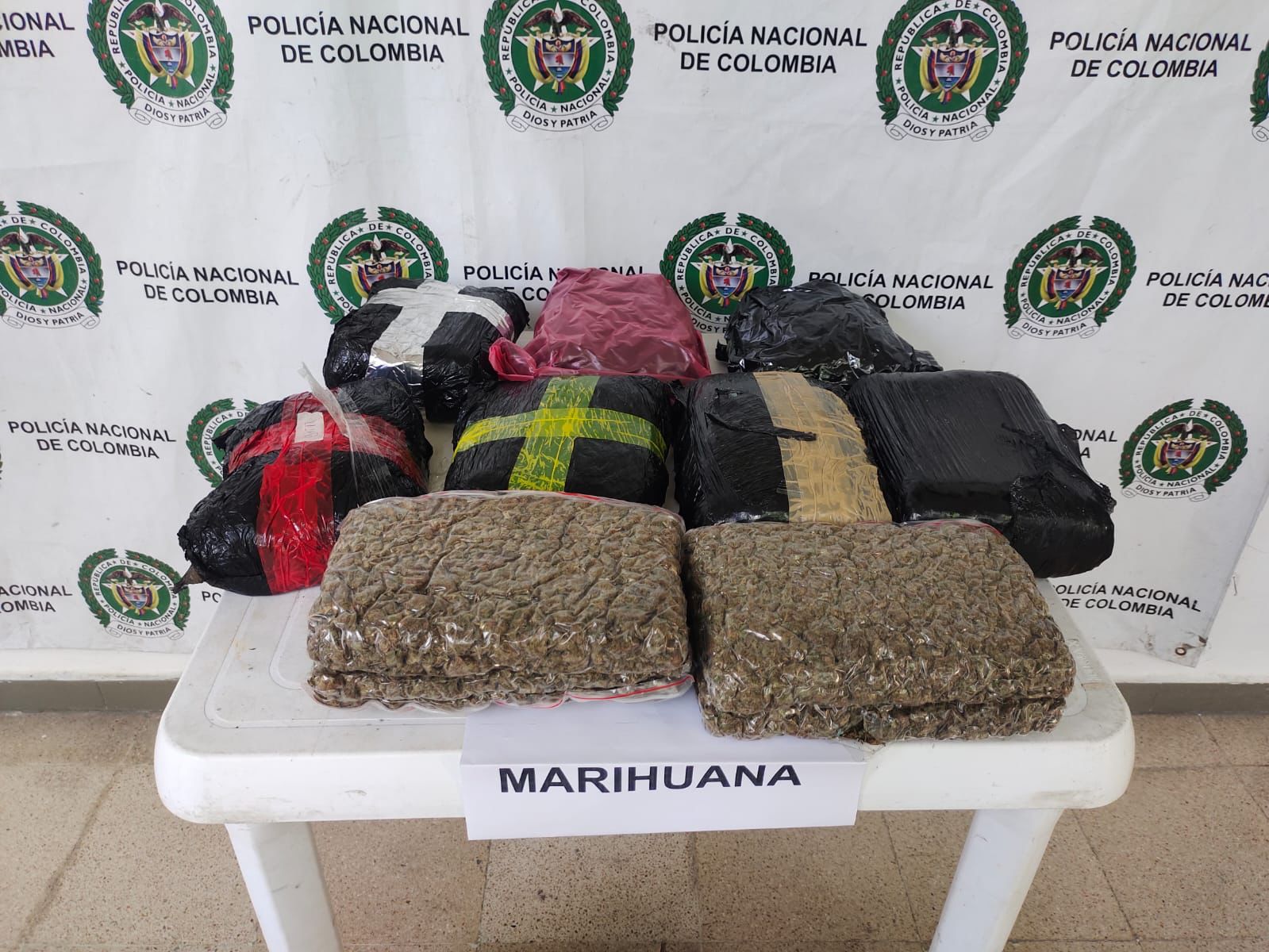 Cuatro detenidos en Antioquia por tráfico de estupefacientes