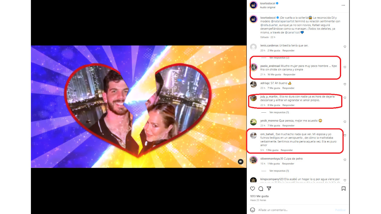 Natalia París terminó relación amorosa con su mánager