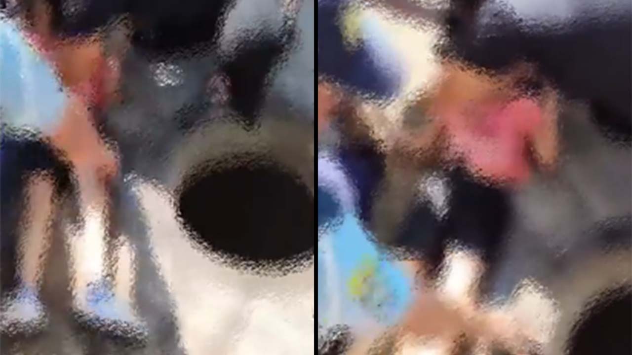 Niña cayó a una alcantarilla sin tapa tras bajarse de un bus