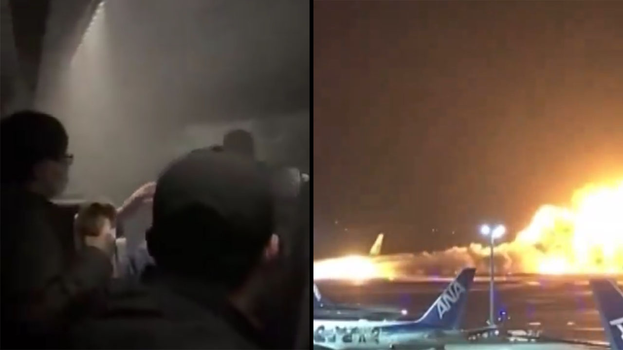 5 muertos dejó choque de dos aviones en un aeropuerto de Japón