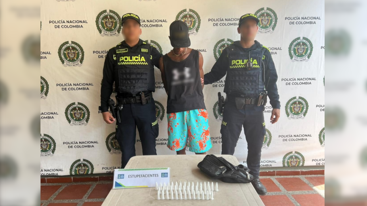 42 recipientes de cocaína traía un hombre en Quibdó