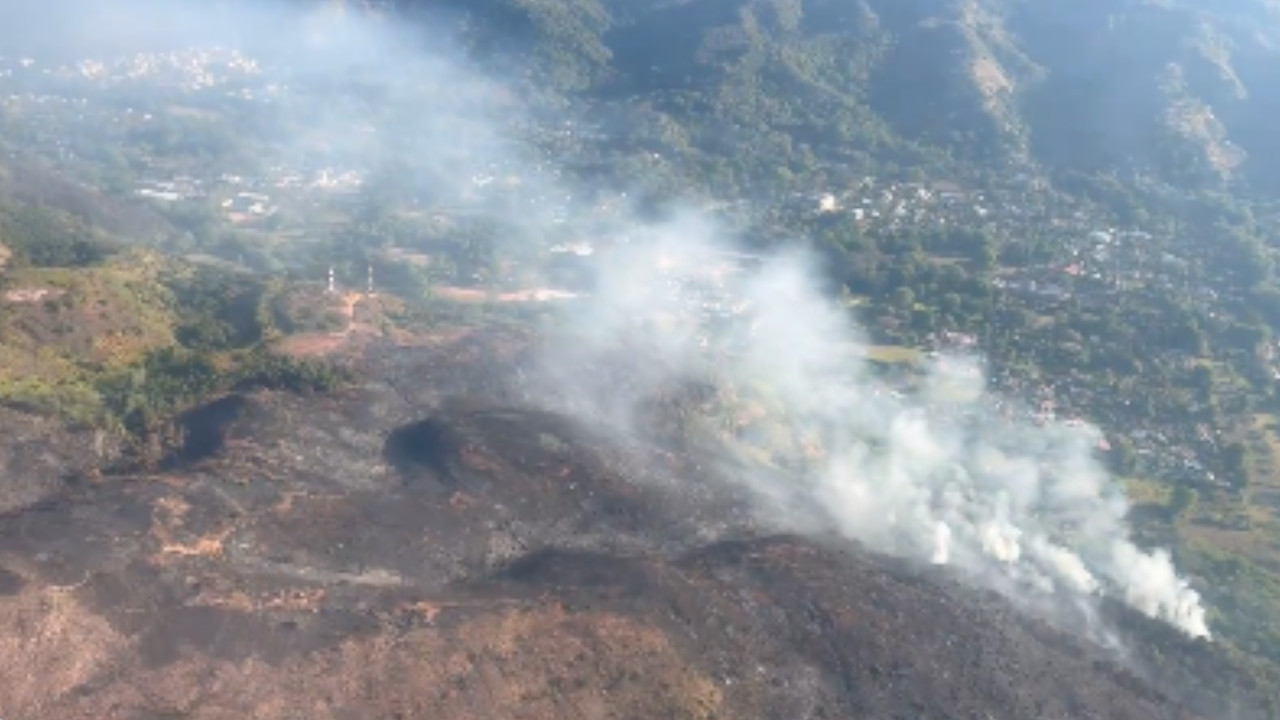 Incendio forestal en Santander: reportan columnas de humo