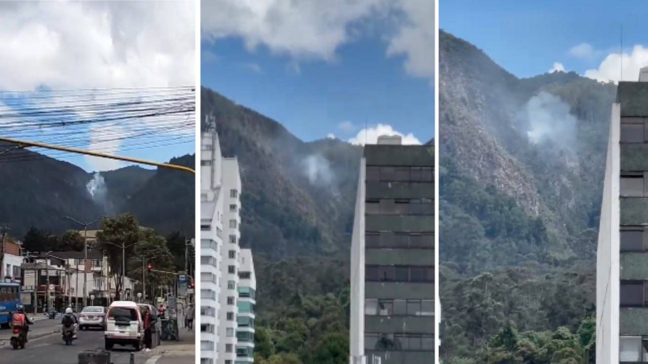 Emergencia en Bogotá: nuevo foco de incendio en el cerro El Cable