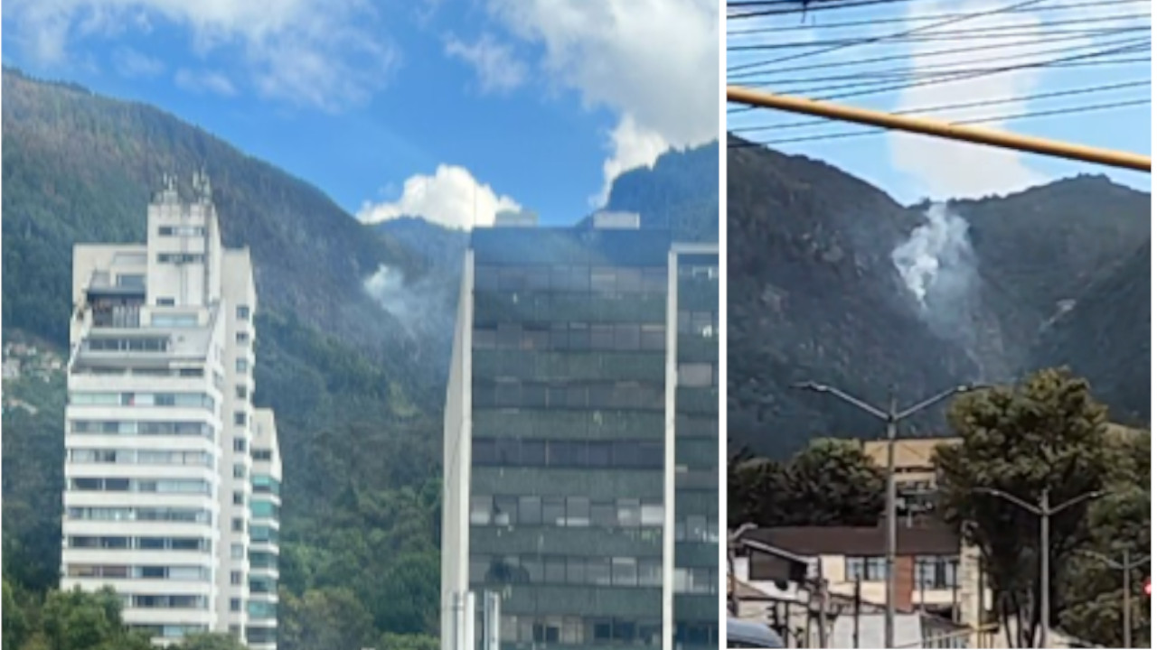 Emergencia en Bogotá: nuevo foco de incendio en el cerro El Cable
