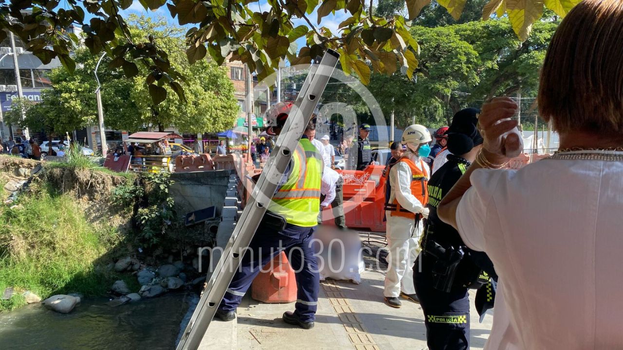 Encontraron el cuerpo de un adulto mayor en la quebrada Doña María, Itagüí