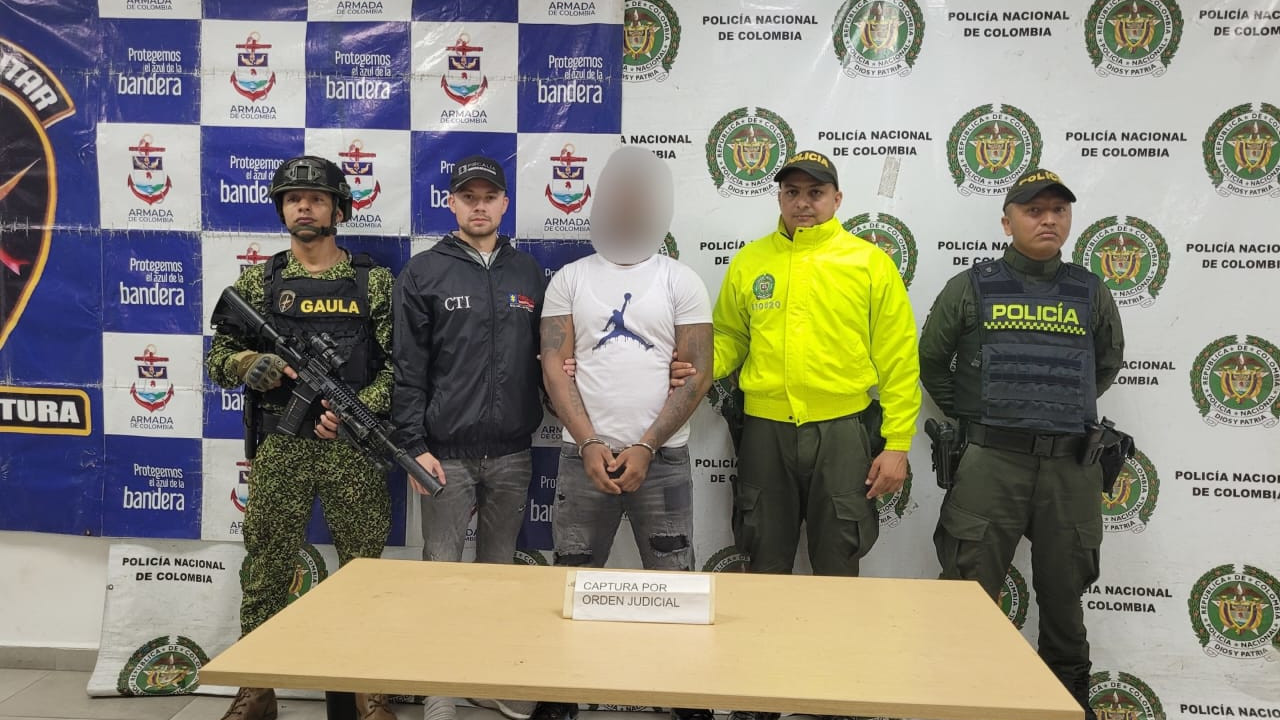 Capturado alias ‘Colombia’ o ‘El Compa’, uno de los más buscados del Pacífico Colombiano