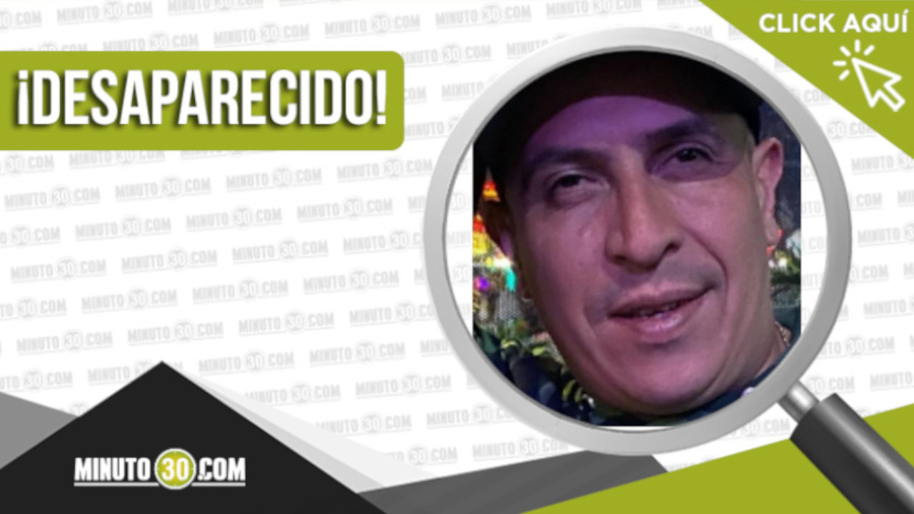 Álvaro Andrés Diaz Matallana, de 39 años, está desaparecido