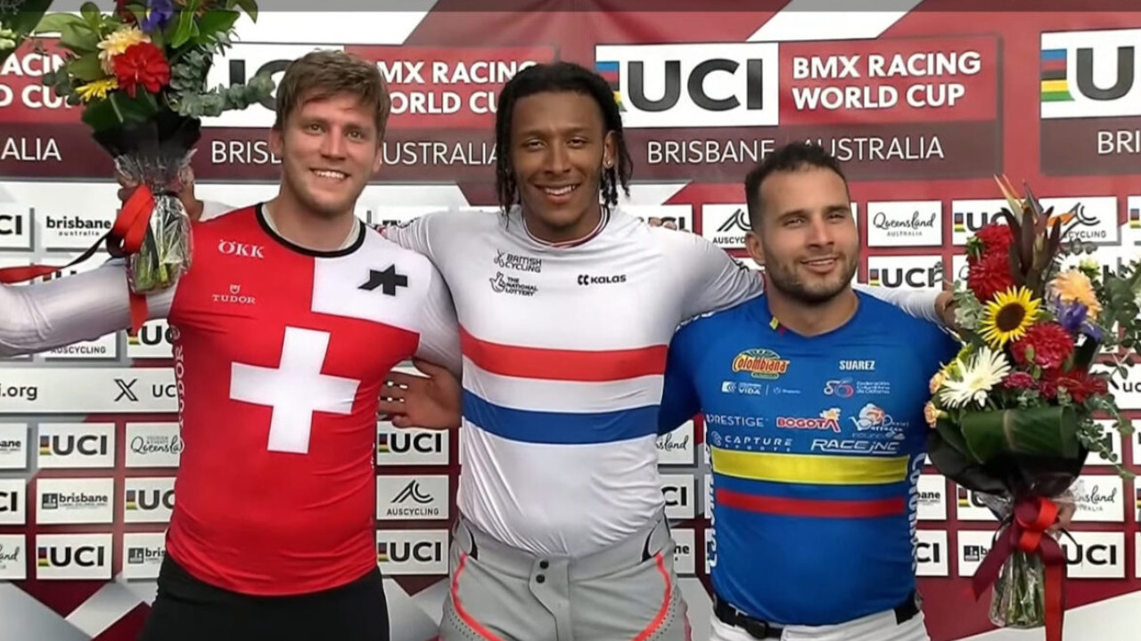 Carlos Ramírez, podio en la Copa Mundo UCI de BMX Racing