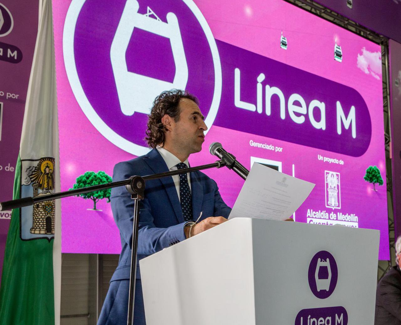 Fico Gutiérrez recordó que hace cinco años entregó la Línea M del Metrocable