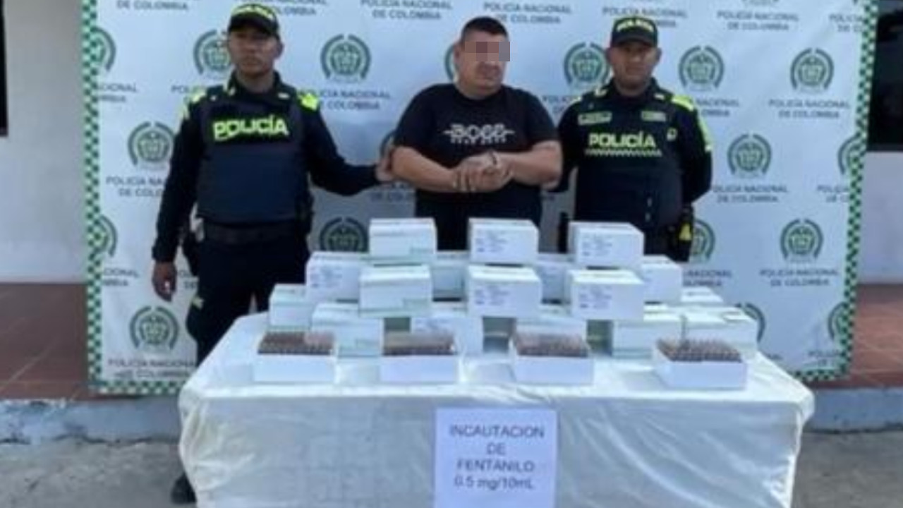 Capturan a hombre con 2.000 ampollas de fentanilo en Maicao, La Guajira
