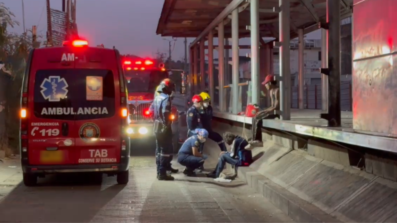 Paramédicos en Cali atendieron un habitante en San Pascual