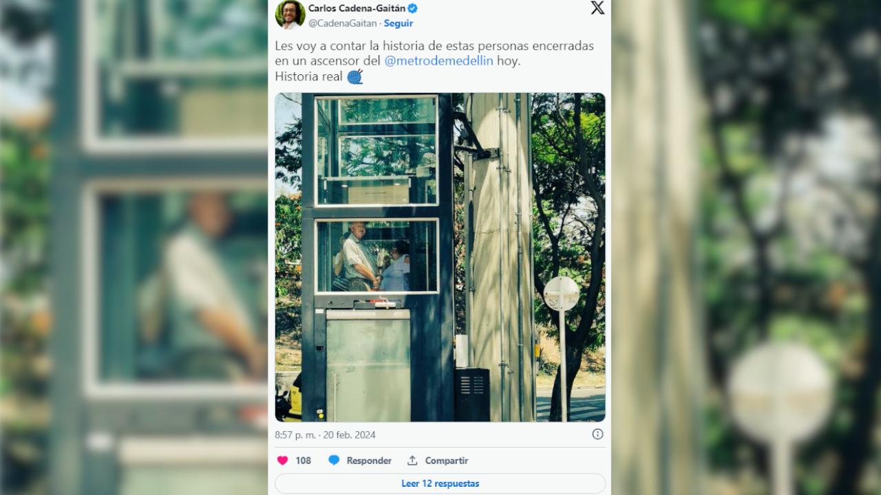 Personas atrapadas en ascensor de la estación Industriales