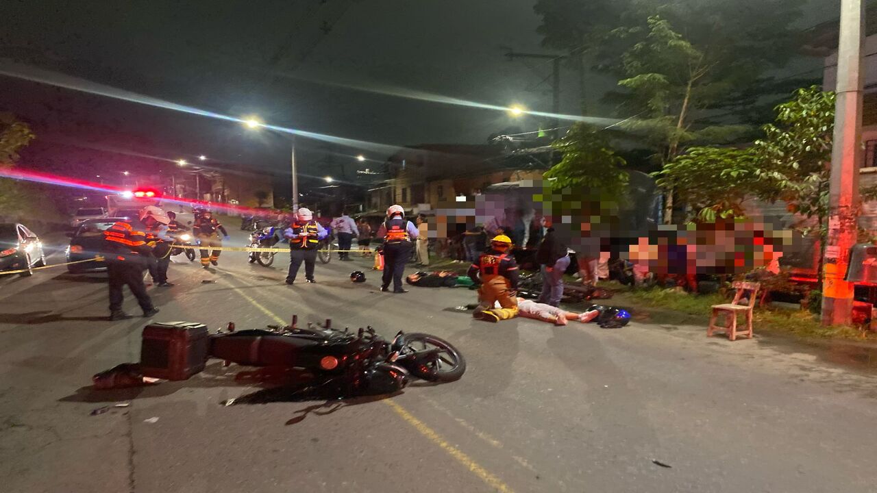 Accidente de tránsito en la Variante Caldas deja 3 personas lesionadas