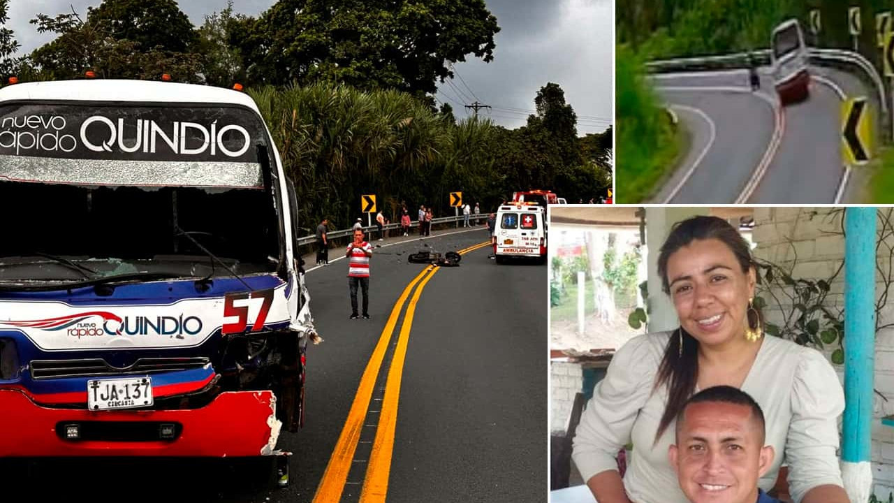 Pareja de esposos murió en accidente de tránsito en Quindío