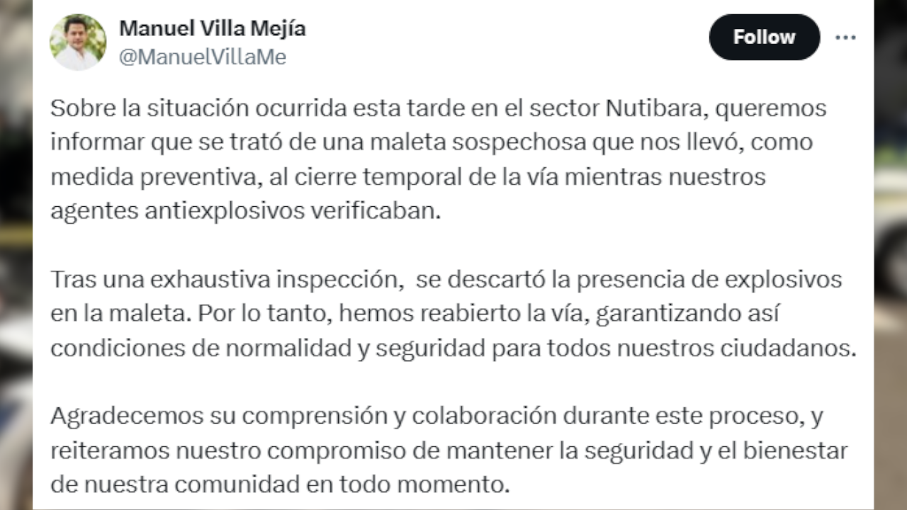 Maletín abandonado en Laureles: se trató de una falsa alarma