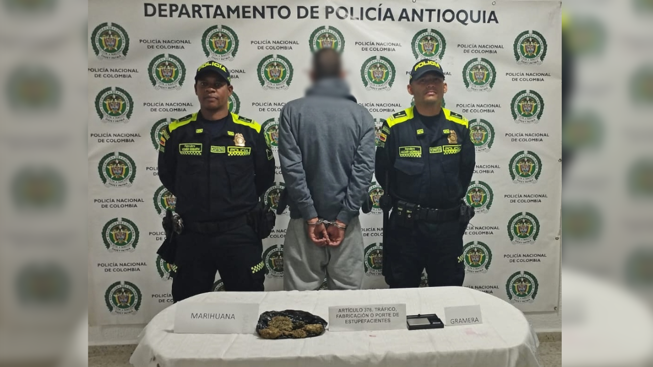 Capturados con droga en Abejorral y Santo Domingo