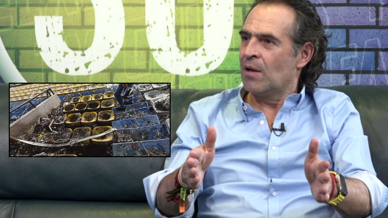 ‘¡Esto es criminal!’: Fico se ’emberracó’ por el incendio que provocaron varios hinchas en la tribuna sur