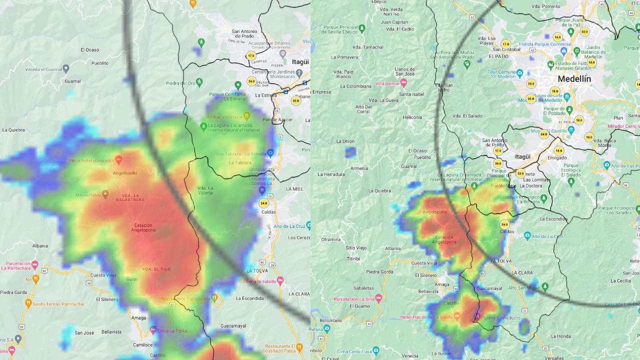 ¡Está 'venteando' mucho! Iniciaron las lluvias en el Valle de Aburrá