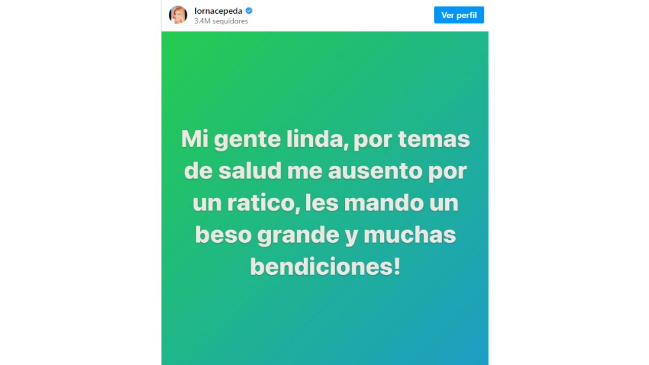Lorna Cepeda, de 'Betty la fea', sorprende a sus seguidores con mensaje sobre su salud