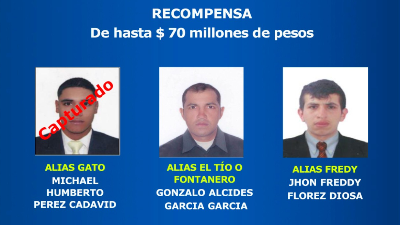 Personas más buscadas en Antioquia: ofrecen millonadas