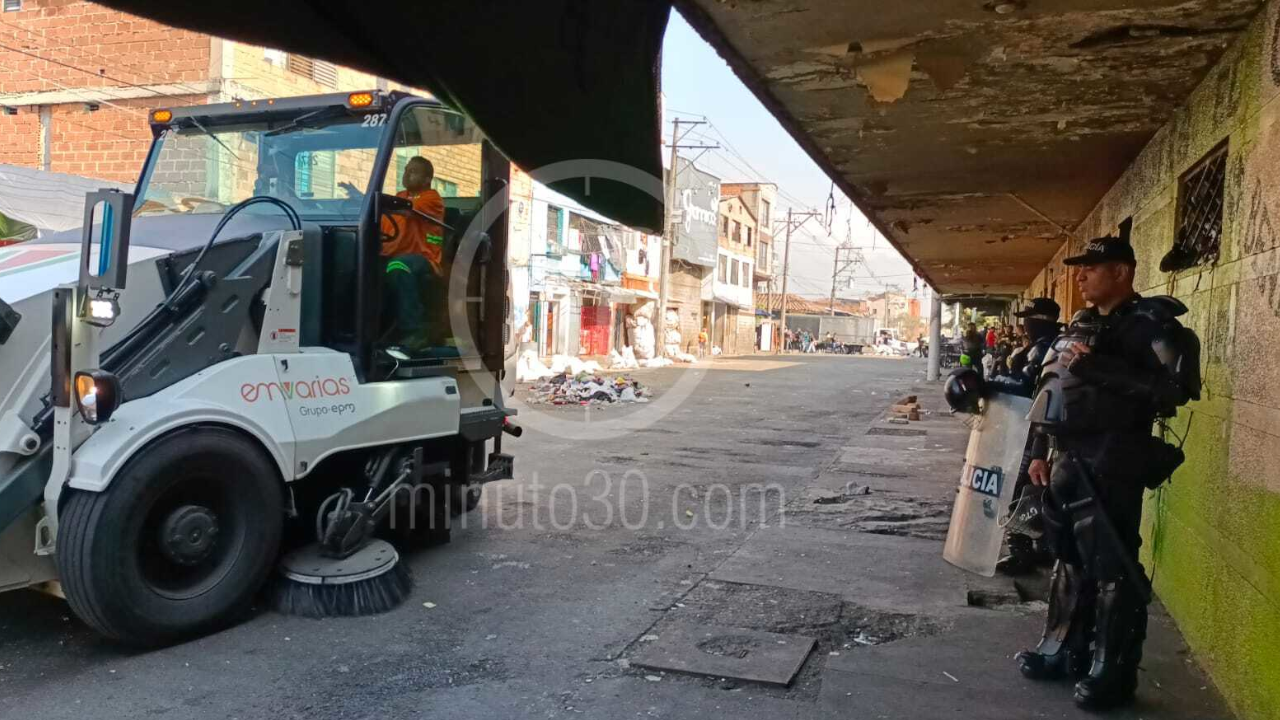 Operativo de limpieza en 'El Bronx' de Medellín: hallaron un muerto