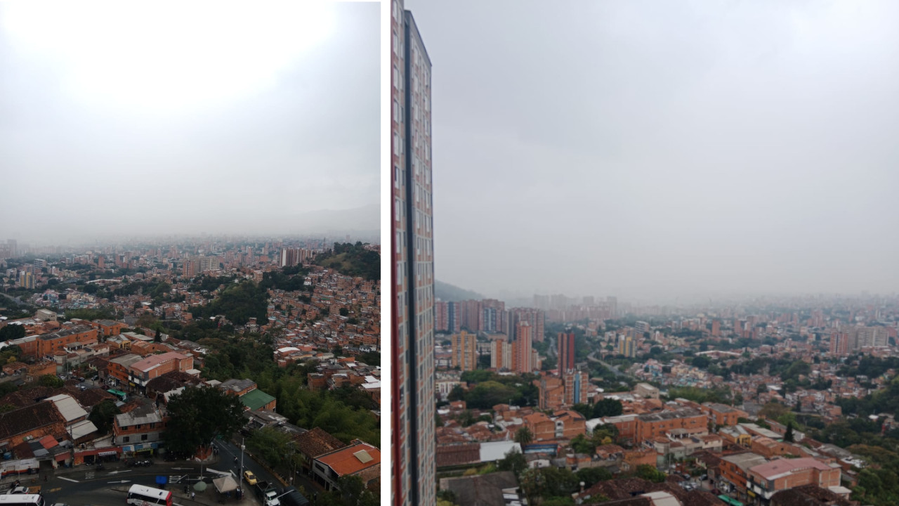 ¡De norte a sur! Reportan lluvias en diferentes municipios del Valle de Aburrá